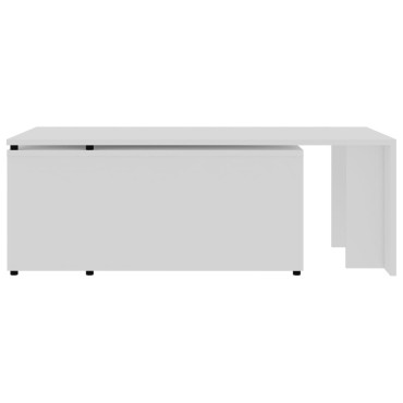 vidaXL Τραπεζάκι Σαλονιού Λευκό 150x50x35cm από Επεξ. Ξύλο 1 τεμ.