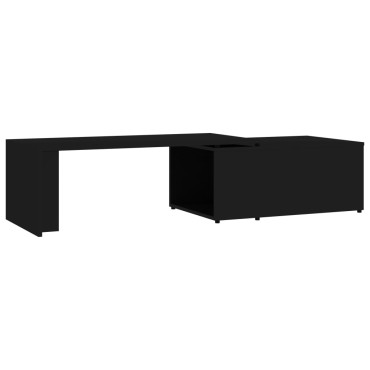 vidaXL Τραπεζάκι Σαλονιού Μαύρο 150x50x35cm από Επεξ. Ξύλο 1 τεμ.