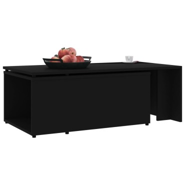 vidaXL Τραπεζάκι Σαλονιού Μαύρο 150x50x35cm από Επεξ. Ξύλο 1 τεμ.