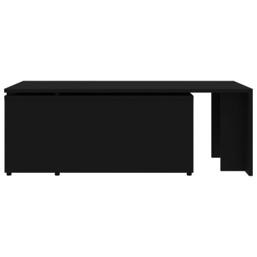 vidaXL Τραπεζάκι Σαλονιού Μαύρο 150x50x35cm από Επεξ. Ξύλο 1 τεμ.