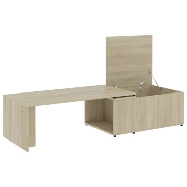 vidaXL Τραπεζάκι Σαλονιού Sonoma Δρυς 150x50x35cm από Επεξ. Ξύλο 1 τεμ.