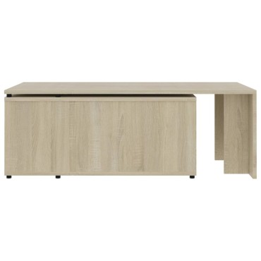vidaXL Τραπεζάκι Σαλονιού Sonoma Δρυς 150x50x35cm από Επεξ. Ξύλο 1 τεμ.