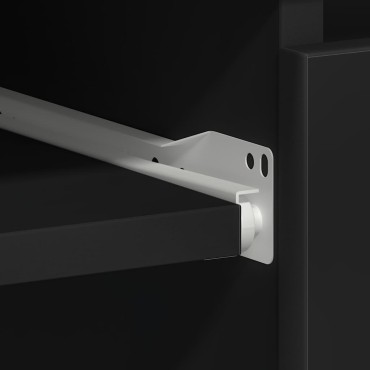 vidaXL Γραφείο Μαύρο 90x45x76cm από Επεξ. Ξύλο 1 τεμ.