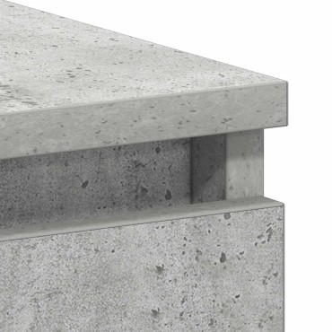 vidaXL Γραφείο Γκρι του Σκυροδέματος 90x45x76cm από Επεξ. Ξύλο 1 τεμ.