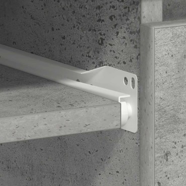 vidaXL Γραφείο Γκρι του Σκυροδέματος 90x45x76cm από Επεξ. Ξύλο 1 τεμ.