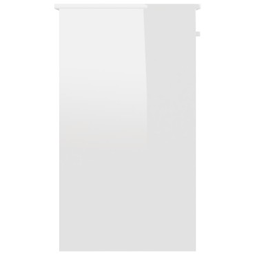 vidaXL Γραφείο Γυαλιστερό Λευκό 90x45x76cm από Επεξ. Ξύλο 1 τεμ.