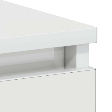 vidaXL Γραφείο Γυαλιστερό Λευκό 90x45x76cm από Επεξ. Ξύλο 1 τεμ.