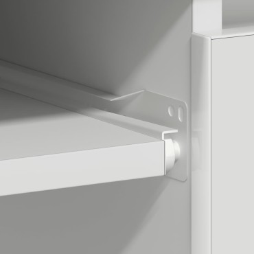 vidaXL Γραφείο Γυαλιστερό Λευκό 90x45x76cm από Επεξ. Ξύλο 1 τεμ.