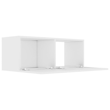 vidaXL Έπιπλο Τηλεόρασης Λευκό 80x30x30cm από Επεξ. Ξύλο