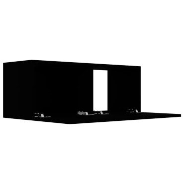 vidaXL Έπιπλο Τηλεόρασης Μαύρο 80 x 30 x 30 εκ. από Επεξ. Ξύλο