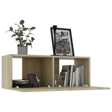vidaXL Έπιπλο Τηλεόρασης Sonoma Δρυς 80x30x30cm από Επεξ. Ξύλο