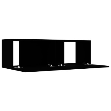 vidaXL Έπιπλο Τηλεόρασης Μαύρο 100x30x30cm από Επεξ. Ξύλο