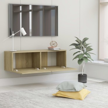 vidaXL Έπιπλο Τηλεόρασης Sonoma Δρυς 100x30x30cm από Επεξ. Ξύλο