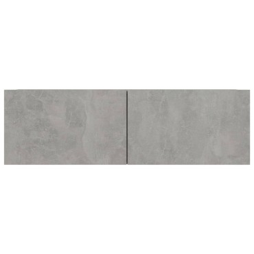 vidaXL Έπιπλο Τηλεόρασης Γκρι Σκυροδέματος 100x30x30cm από Επεξ. Ξύλο
