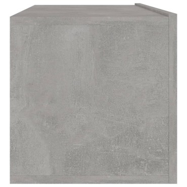 vidaXL Έπιπλο Τηλεόρασης Γκρι Σκυροδέματος 100x30x30cm από Επεξ. Ξύλο