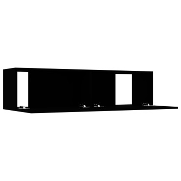 vidaXL Έπιπλο Τηλεόρασης Μαύρο 120x30x30cm από Επεξ. Ξύλο