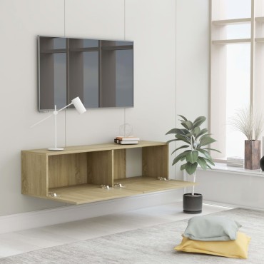 vidaXL Έπιπλο Τηλεόρασης Sonoma Δρυς 120x30x30cm από Επεξ. Ξύλο