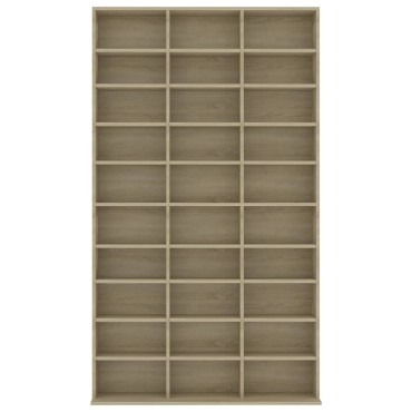 vidaXL Έπιπλο για CD Δρυς 102x16x177,5cm από Επεξεργασμένο Ξύλο 1 τεμ.