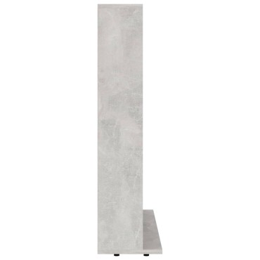 vidaXL Έπιπλο για CD Γκρι του Σκυροδέματος 100x23x89,5cm Επεξ. Ξύλο 1 τεμ.