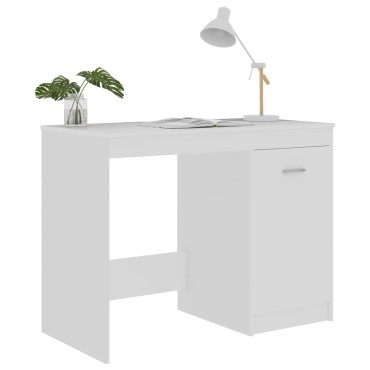 vidaXL Γραφείο Λευκό 100x50x76cm από Επεξ. Ξύλο 1 τεμ.