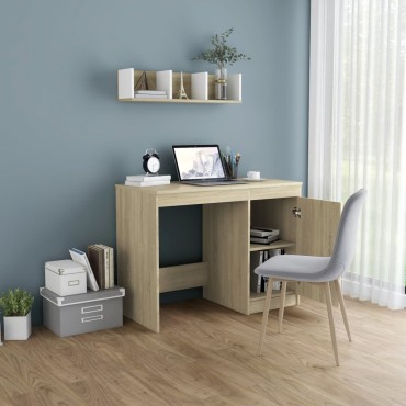 vidaXL Γραφείο Χρώμα Sonoma Δρυς 100x50x76cm από Επεξ. Ξύλο 1 τεμ.