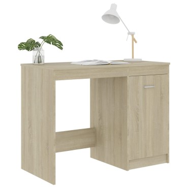 vidaXL Γραφείο Χρώμα Sonoma Δρυς 100x50x76cm από Επεξ. Ξύλο 1 τεμ.