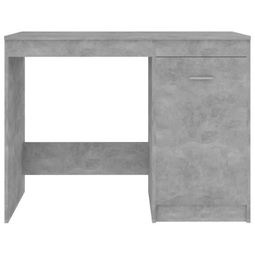 vidaXL Γραφείο Γκρι Σκυροδέματος 100x50x76cm από Επεξ. Ξύλο 1 τεμ.