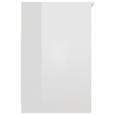 vidaXL Συρταριέρα Γυαλιστερό Λευκό 40x50x76cm Επεξεργασμένο Ξύλο 1 τεμ.