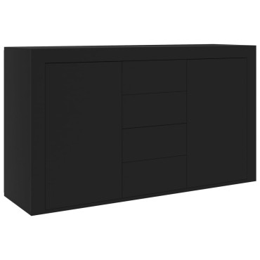 vidaXL Μπουφές Μαύρος 120x36x69cm από Επεξ. Ξύλο 1 τεμ.