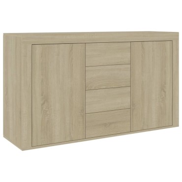 vidaXL Μπουφές Sonoma Δρυς 120x36x69cm από Επεξ. Ξύλο 1 τεμ.