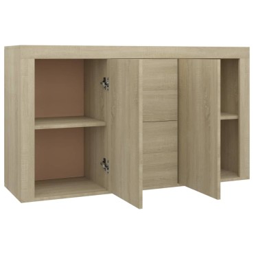 vidaXL Μπουφές Sonoma Δρυς 120x36x69cm από Επεξ. Ξύλο 1 τεμ.