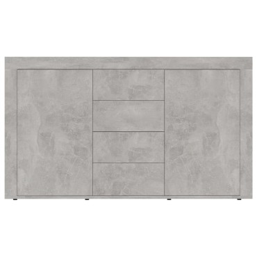 vidaXL Μπουφές Γκρι του Σκυροδέματος 120x36x69cm από Επεξ. Ξύλο 1 τεμ.
