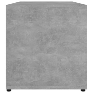 vidaXL Έπιπλο Τηλεόρασης Γκρι Σκυροδέματος 80x34x36cm Επεξ. Ξύλο