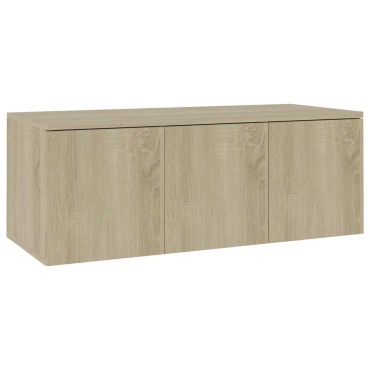 vidaXL Έπιπλο Τηλεόρασης Sonoma Δρυς 80x34x30cm από Επεξ. Ξύλο