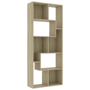 vidaXL Βιβλιοθήκη Χρώμα Sonoma Δρυς 67x24x161cm από Επεξ. Ξύλο 1 τεμ.