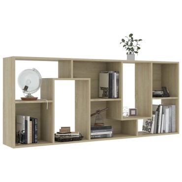 vidaXL Βιβλιοθήκη Χρώμα Sonoma Δρυς 67x24x161cm από Επεξ. Ξύλο 1 τεμ.