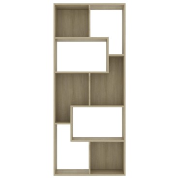 vidaXL Βιβλιοθήκη Χρώμα Sonoma Δρυς 67x24x161cm από Επεξ. Ξύλο 1 τεμ.