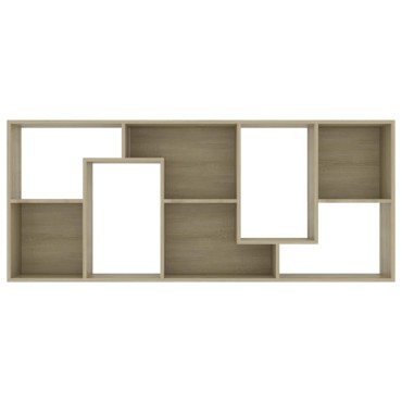 vidaXL Βιβλιοθήκη Χρώμα Sonoma Δρυς 67x24x161cm από Επεξ. Ξύλο 1 τεμ.