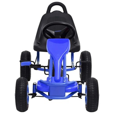 vidaXL Go Kart με Πετάλια και Λάστιχα Πεπιεσμένου Αέρα Μπλε