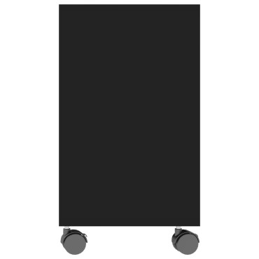 vidaXL Τραπέζι Βοηθητικό Μαύρο 70x35x55cm από Επεξεργασμένο Ξύλο 1 τεμ.