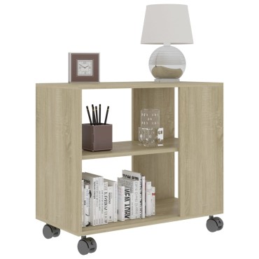 vidaXL Τραπέζι Βοηθητικό Sonoma Δρυς 70x35x55cm Επεξεργασμένο Ξύλο 1 τεμ.