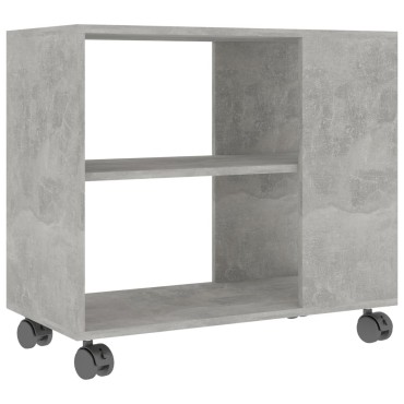 vidaXL Τραπέζι Βοηθητικό Γκρι Σκυροδ. 70x35x55cm Επεξεργασμένο Ξύλο 1 τεμ.