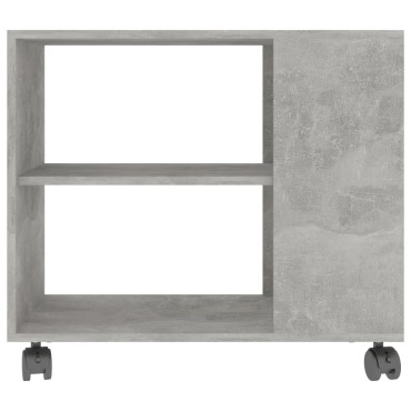 vidaXL Τραπέζι Βοηθητικό Γκρι Σκυροδ. 70x35x55cm Επεξεργασμένο Ξύλο 1 τεμ.