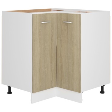 vidaXL Ντουλάπι Δαπέδου Γωνιακό Lyon Sonoma Δρυς 75,5x75,5x81,5cm 1 τεμ.