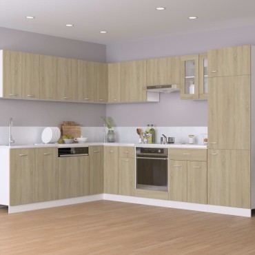 vidaXL Ντουλάπι Δαπέδου Γωνιακό Lyon Sonoma Δρυς 75,5x75,5x81,5cm 1 τεμ.