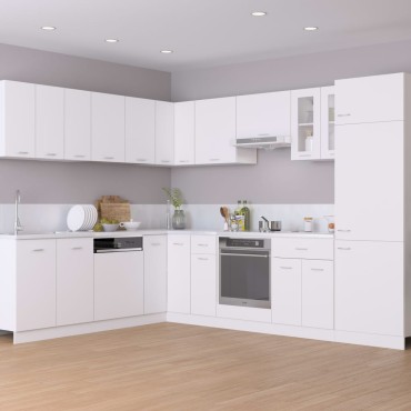 vidaXL Ντουλάπι για Φούρνο Riga Riga Λευκό 60x46x81,5cm Επεξ. Ξύλο 1 τεμ.