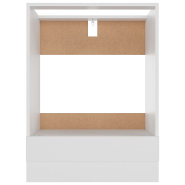 vidaXL Ντουλάπι για Φούρνο Riga Riga Λευκό 60x46x81,5cm Επεξ. Ξύλο 1 τεμ.