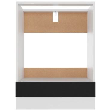 vidaXL Ντουλάπι για Φούρνο Riga Μαύρο 60x46x81,5cm Επεξ. Ξύλο 1 τεμ.