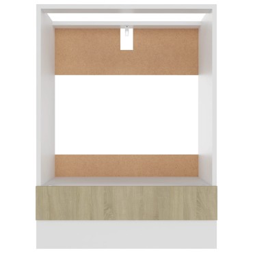 vidaXL Ντουλάπι για Φούρνο Riga Sonoma Δρυς 60x46x81,5cm Επεξ. Ξύλο 1 τεμ.