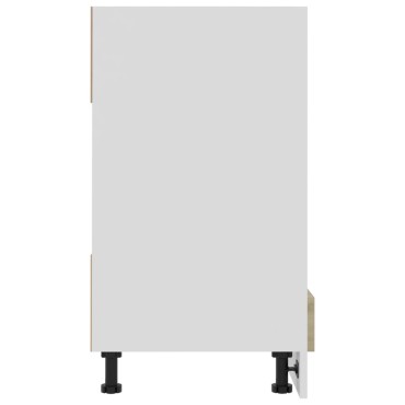 vidaXL Ντουλάπι για Φούρνο Riga Sonoma Δρυς 60x46x81,5cm Επεξ. Ξύλο 1 τεμ.